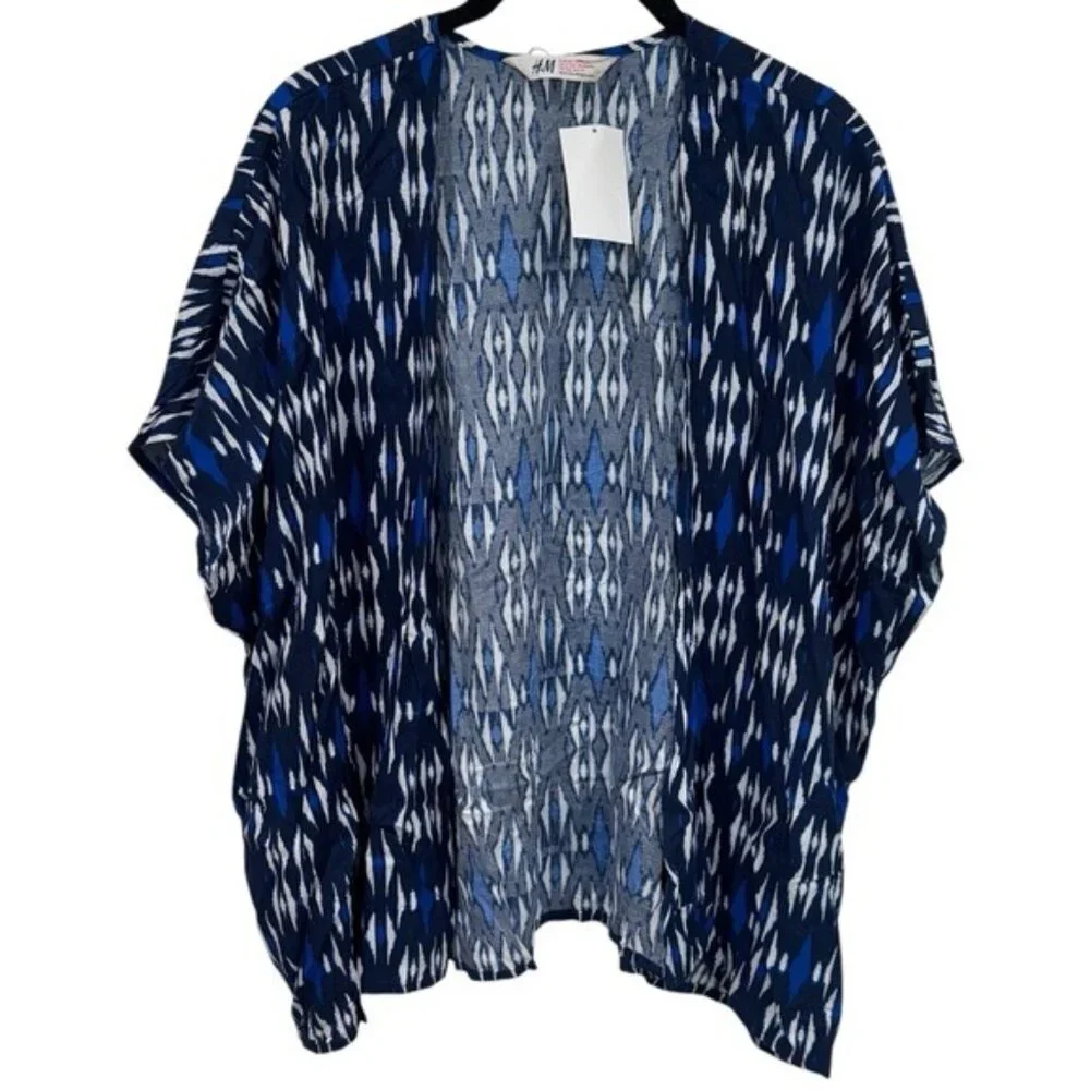 NEW H&M Abstract Artsy‎ Print Beach Swim Coverup Coastal Travel Girl's 12-13y